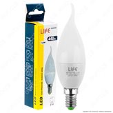 Life Lampadina LED E14 5,5W Candela Fiamma - Colore : Bianco Freddo