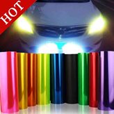 Pellicola adesiva colorata per fari auto anteriori e posteriori in 13 colori - Colore : Trasparente, Lunghezza : 30cm X 50cm