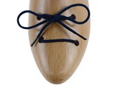 Lacci fini in cotone blu per scarpe classiche - Taglia : 75cm, Colore : BLU