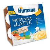 Merenda Al Latte Pesca Humana 4x100g