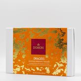 Domori Box dragées cioccolato fondente e latte con arancia, amarene e nocciole - 300gr