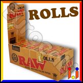 Cartine Raw Rolls Classic King Size Lunghe - Scatola da 12 Pacchetti