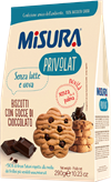 Misura Privolat Biscotto Frollino Con Gocce Di Cioccolato Senza Latte E Uova 290g