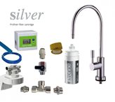 Sistema completo di filtrazione Profine Silver con contalitri e rubinetto 1 via 10001101 Terence - Kit Profine Silver : Kit con Silver Small