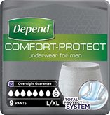 Comfort-Protect Underwear L/XL Depend 9 Pezzi