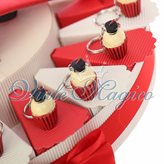 Torta Portachiave Cupcake con Tocco Laurea - ARTICOLO : Torta da 20 Pezzi