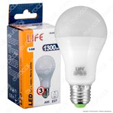 Life Serie GF Lampadina LED E27 14W Bulb A65 - Colore : Bianco Naturale