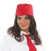 Cappello A Bustina per Cameriere Bar Gelateria Panifico Pasticceria - Marrone