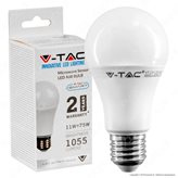 V-Tac VT-2211 Lampadina LED E27 11W Bulb A60 con Sensore di Movimento a Microonde e Crepuscolare - SKU 2763 / 2764 / 2765 - Colore : Bianco Freddo