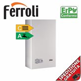 Ferroli Caldaia Murale ErP DIVAPROJECT C30 Metano Tradizionale Camera Aperta (30 kW-30 kW)