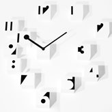 Orologio parete RND_Time Optical - Colore : bianco