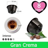 8 Caffè Gran Crema Compatibili Nescafè Dolce Gusto
