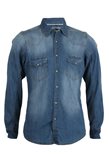Sky T-Shirt Camicia jeans Thor stone wash - L / Grigio