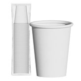 Bicchieri in Carta Riciclabile Colore Bianco da 200ml - Confezione da 50 Bicchieri