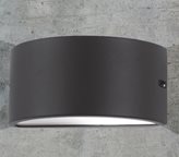 I-MEMPHIS-AP - Applique Esterno Tenuta Stagna Alluminio Nero diffusore Policarbonato Opale E27
