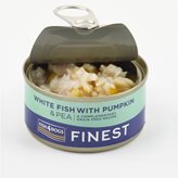 Fish4Dogs Finest Alimento Umido per Cani Pesce Bianco con Zucca e Piselli 85g
