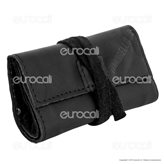 Il Morello Pocket Mini Portatabacco in Vera Pelle Colore Nero