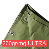 Telo PVC ULTRA occhiellato copertura impermeabile esterni Verde varie misure Top