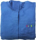 Accappatoio bambino in microfibra con cappuccio e cintura in comoda borsetta pvc tinta unita - bamby - Colore : Blue, Misura : Accappatoio bambino, Taglia : 10-12 anni, Tessuto : Poliestere