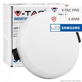 V-Tac PRO VT-608RD Pannello LED Rotondo 8W SMD da Incasso con Driver con Chip Samsung - SKU 626 / 627 / 628 - Colore : Bianco Naturale