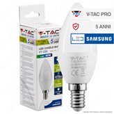 V-Tac PRO VT-226 Lampadina LED E14 5,5W Candela Chip Samsung - SKU 173