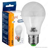 Life Serie GF Lampadina LED E27 12W Bulb A60 - Colore : Bianco Naturale