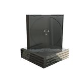 MediaRange Custodia Jewel Case SINGOLA MACCHINABILE 10,4mm, fronte Clear e Tray Nero - BOX22-M