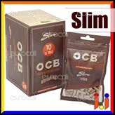 Ocb Slim Virgin 6mm Biodegradabili - Box 10 Bustine da 150 Filtri