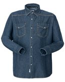 Camicia Jeans Uomo Leggera Manica Lunga h011 - XL