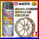 Vernice Spray Macota Cerchioni - Smalto Acrilico Antigraffio - Tinta : Bronzo Metallizzato
