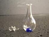 Bottiglia in vetro con tappo - altezza cm. 2,8