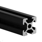 DHM Pro SERIE 5 - Cava 6mm - TAGLIO A MISURA - Profili strutturali in alluminio anodizzato NERO