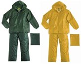 Completo Giallo O Verde Da Pioggia Impermeabile Pantaloni Giacca Antipioggia - Verde, M