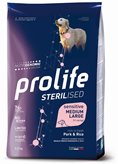 Crocchette per cani Prolife sterilised sensitive maiale fresco e riso adult medium/large nutrigenomic 12 Kg