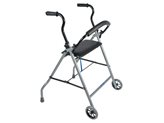 Rollator pieghevole per anziani con schienale rimovibile  - Duo Confort