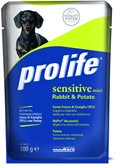Prolife Sensitive Adult Mini Coniglio e Patate - 100 gr - NEW - PACCO : PACCO DA 10 BUSTE (CONVIENE)