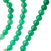 Agata Verde - Filo di sfere lisce da 6mm