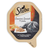 Sheba Creazioni Speciali in Salsa Delicata con Tacchino e Verdure Vaschetta 85g - Peso : 85g