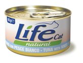Life cat natural tonno con pesce bianco 85 gr