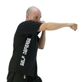 T-shirt nera difesa personale Self-Defense