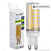 V-Tac VT-2227 Lampadina LED G9 6W Bulb in Ceramica - SKU 2719 / 2720 / 2721  - Colore : Bianco Naturale