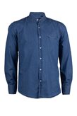 Coveri Collection Camicia jeans coreana uomo - XL / Azzurro