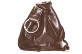 Dark brown Leather tobacco pouch - for 100gr