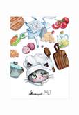 maremmaGatta Cartolina con gatto chef MasterCat