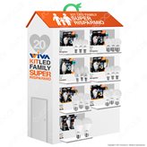 Wiva Kit LED Family Super Risparmio - 20 Lampadine E14 e E27 da 5W a 20W - Colore : Bianco Naturale