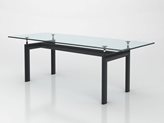 Tavolo in metallo Bauhaus - Colore : Nero Opaco, Dimensione : Medio - 200 - L135xP70 H70