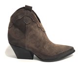 Scarpe donna AD. Side stivaletto texano in pelle scamosciata grigio vigogna D20AD05 - Taglia scarpa : 39 EU