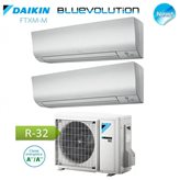 Condizionatore Climatizzatore Daikin Dual Split Inverter Serie FTXM R-32 Bluevolution 7000+9000 Con 2MXM40M