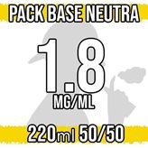 Base Neutra 50VG 50PG con Nicotina 1,8 mg/ml - 220ml