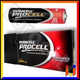 Procell Duracell Constant Power LR03 Mini Stilo AAA Micro 1.5V for Low Drain Devices Pile Alcaline - Confezione da 10 Batterie